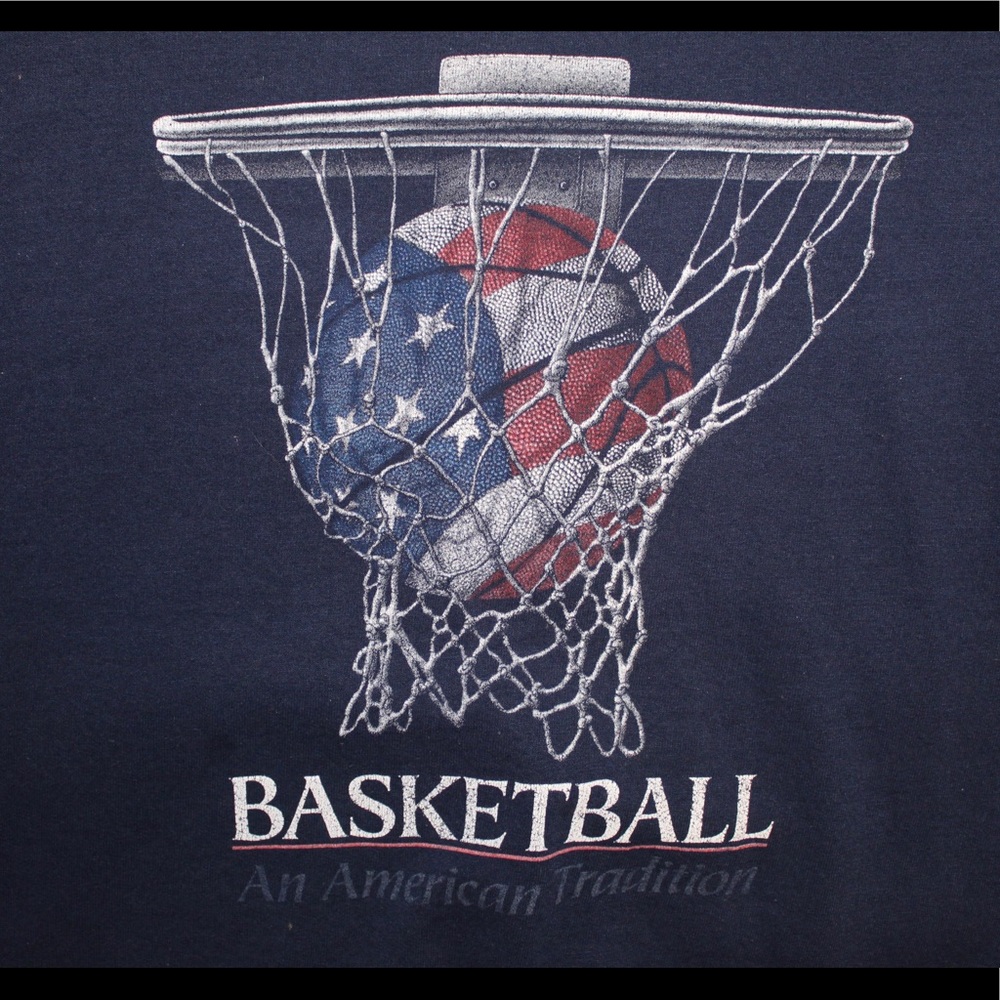 JERZEES Basketball VINTAGE Crewneck Sweatshirt XL